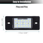 2X LED License Plate Light for VW Jetta  - Includes LED Decoders