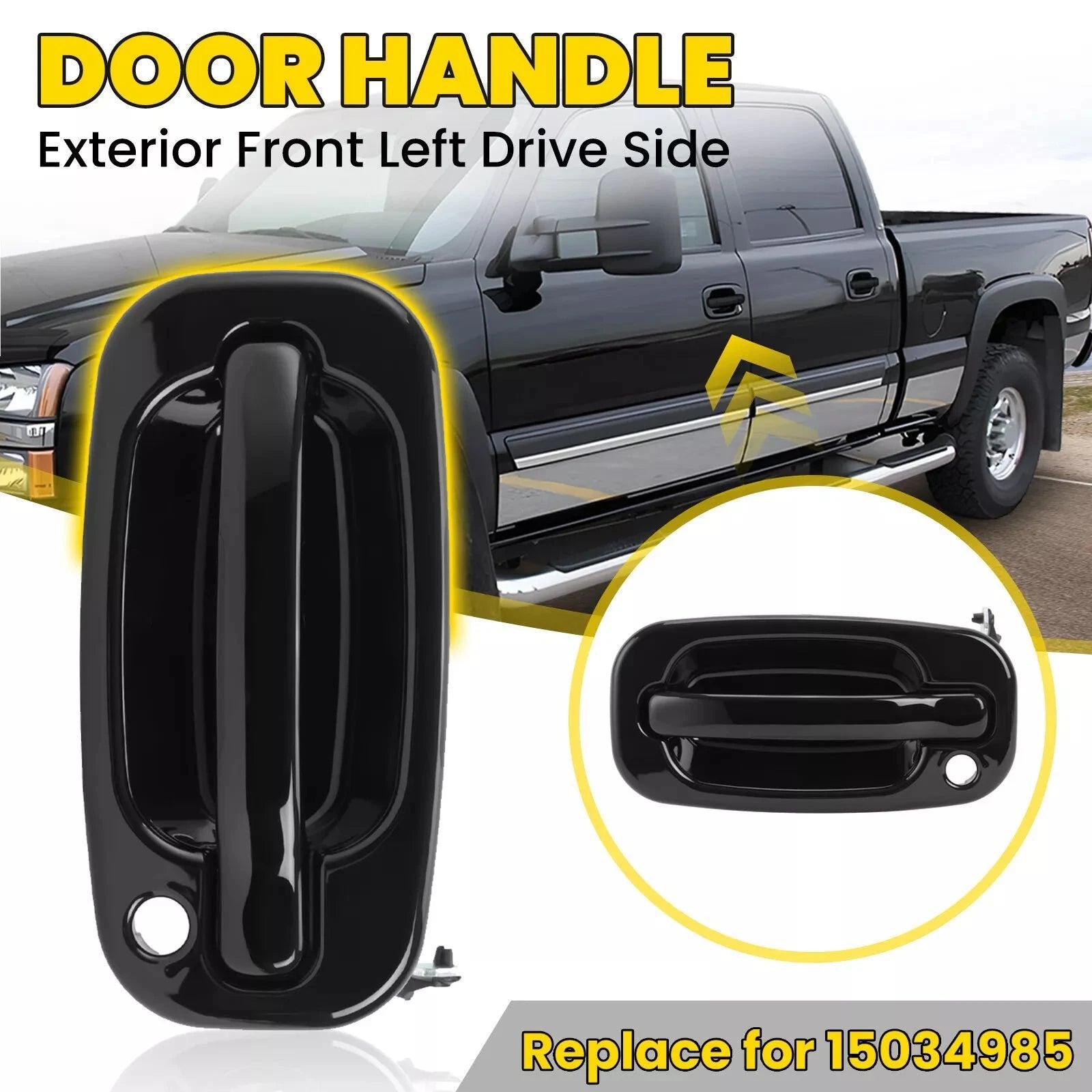 Front Driver Side Door Handle for Chevrolet Silverado 1500/GMC Sierra (1999–2006)