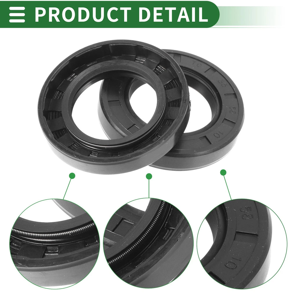 Set of 5 Oil Seal Rotary Shaft Seal NBR Rubber 35x58x10mm
