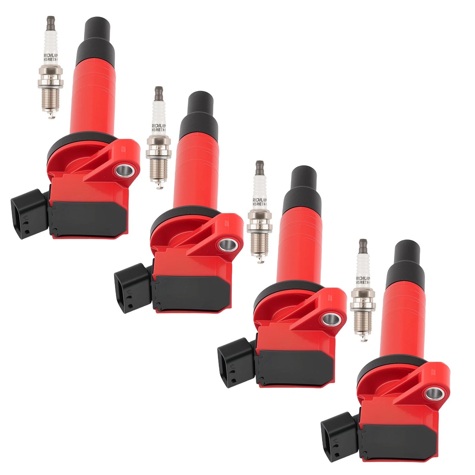Set of 4 Coils & Iridium Plugs for Toyota MR2 Spyder 1.8L (2000–2005) BKR5EGP