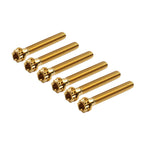 6X M10x45mm Titanium Torx Head Flange Screws for Motorcycle Bike