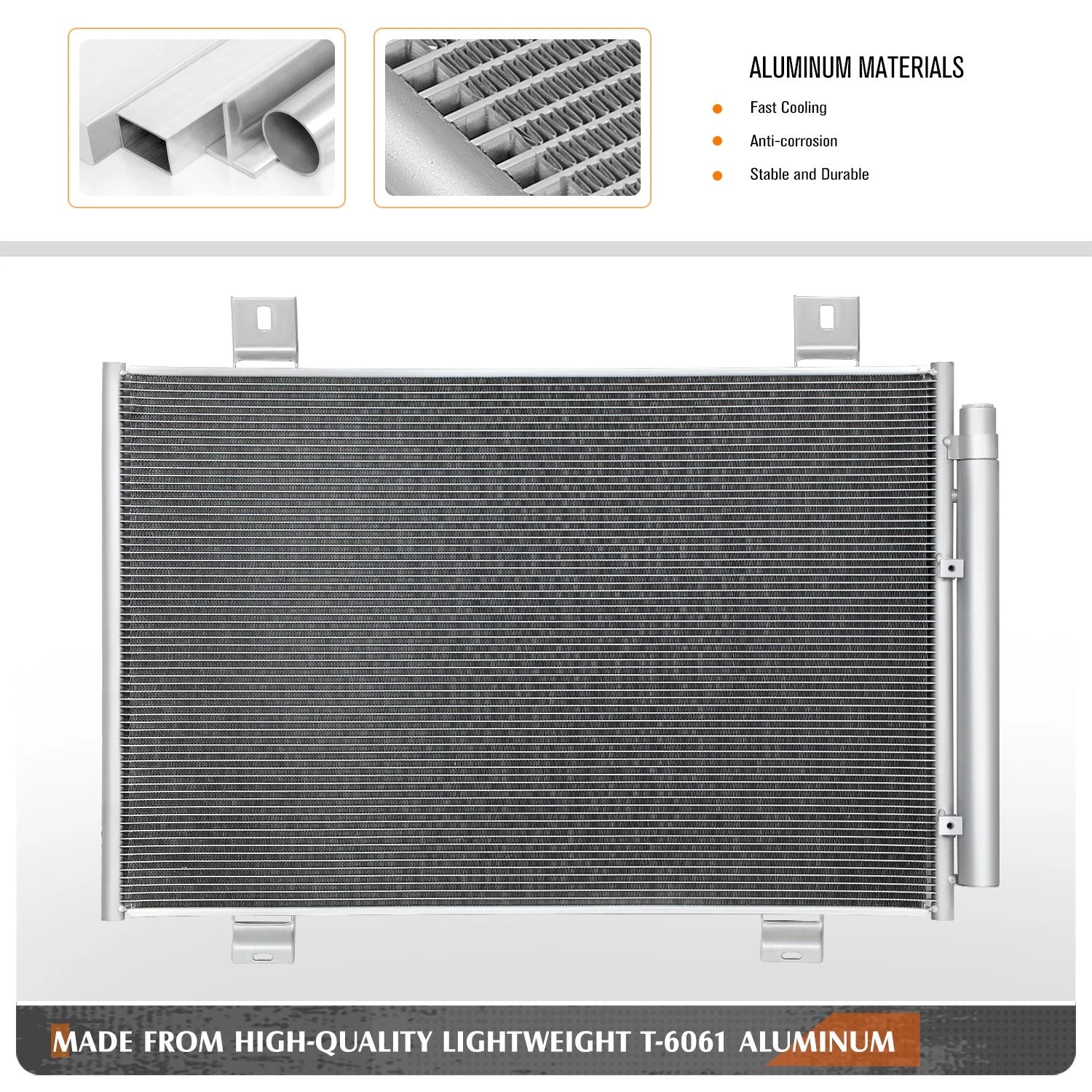 A/C Condenser for Toyota Highlander (2008–2013) Aluminum Core