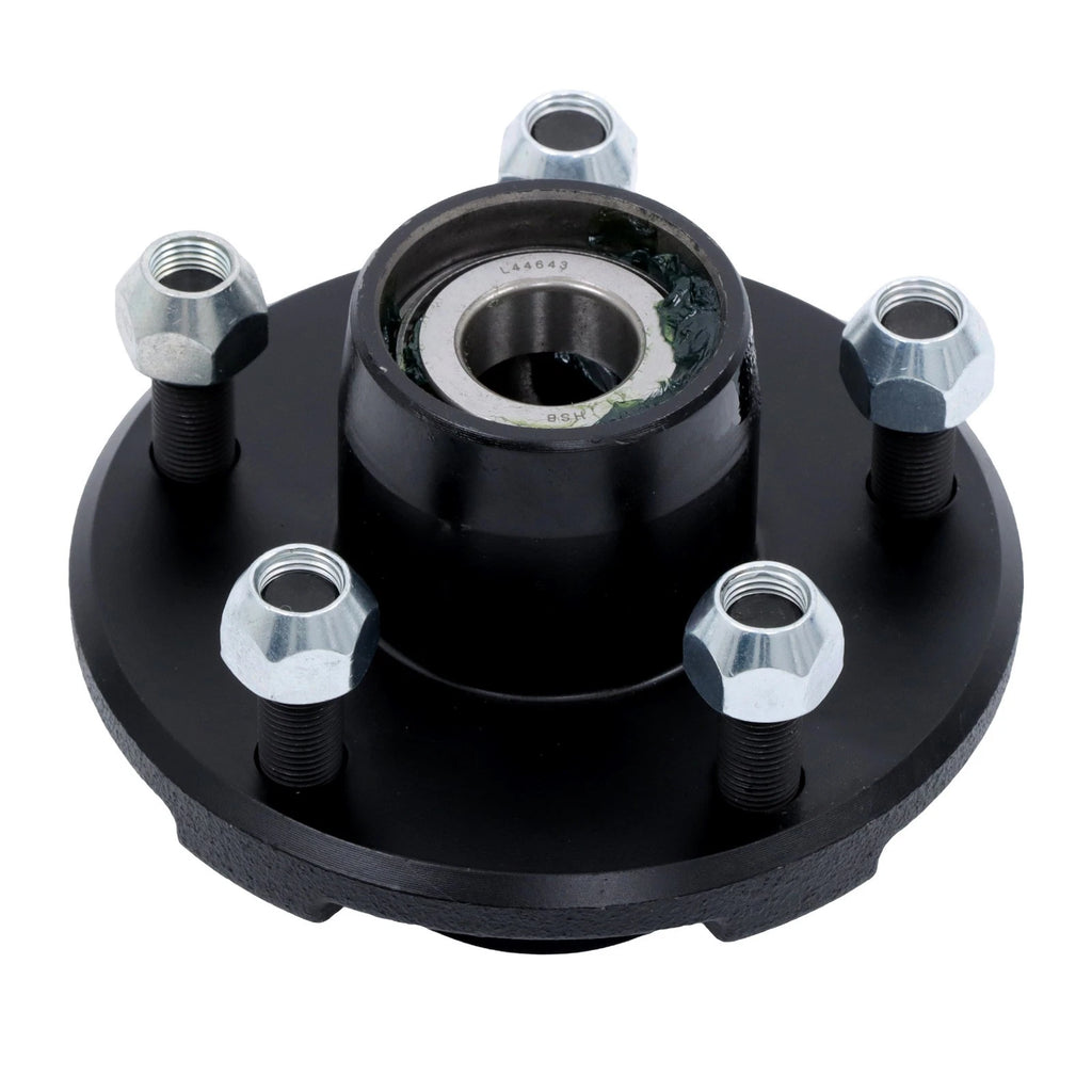 Trailer Hub Kit with 1 Inch I.D. Bearings for 5 Bolt Trailers (Year Range)