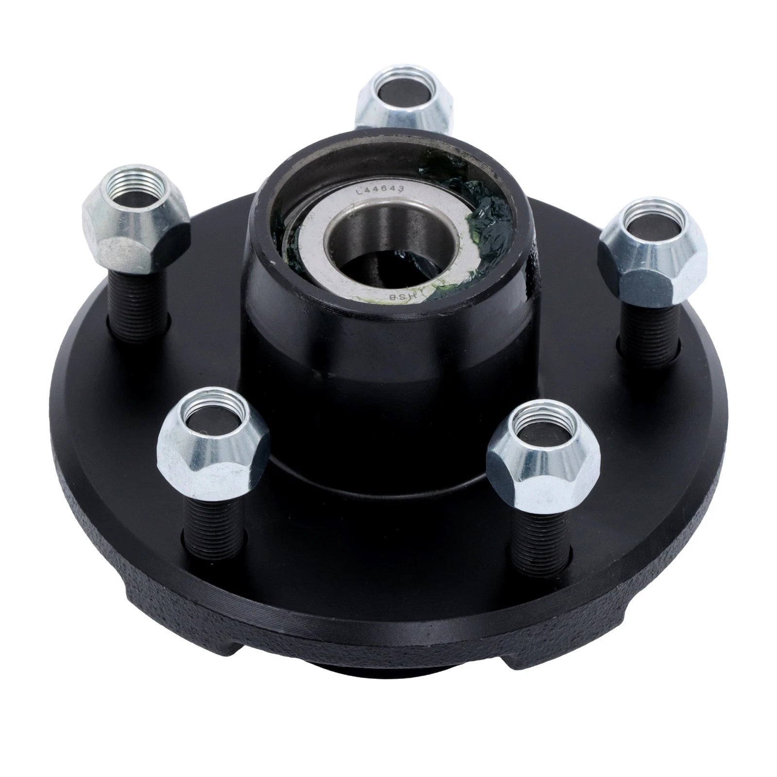 Trailer Hub Kit with 1 Inch I.D. Bearings for 5 Bolt Trailers (Year Range)