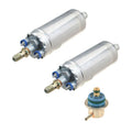 Set of 2 Electric Fuel Pumps & 1 Pressure Regulator for Mercedes W202 W140