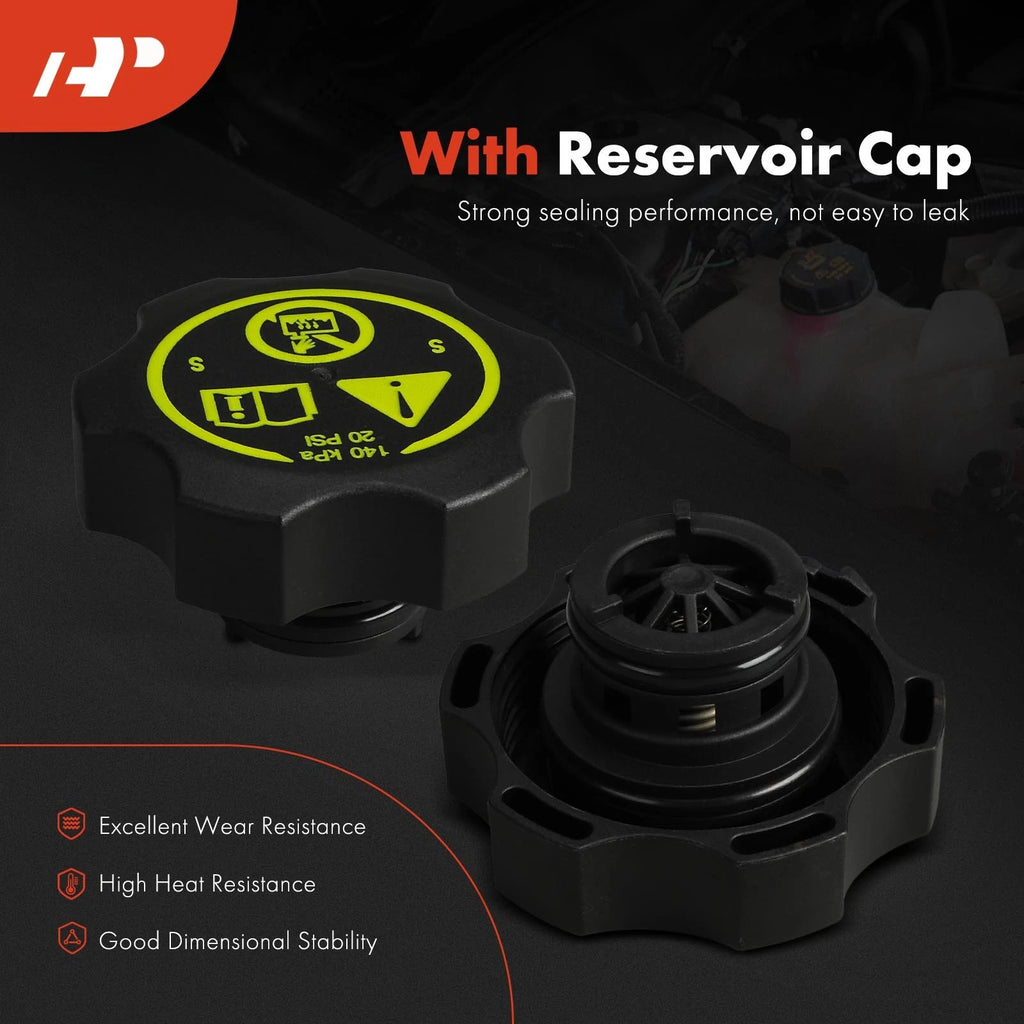 Front Engine Coolant Reservoir with Cap for Chevrolet Impala (2012-2013)