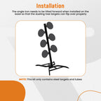 Set of 6 AR500 Steel Shooting Targets for Dueling Tree
