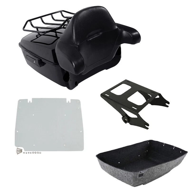 Trunk Backrest Mount Rack Plate for Harley Touring Street Glide (2014–2026)