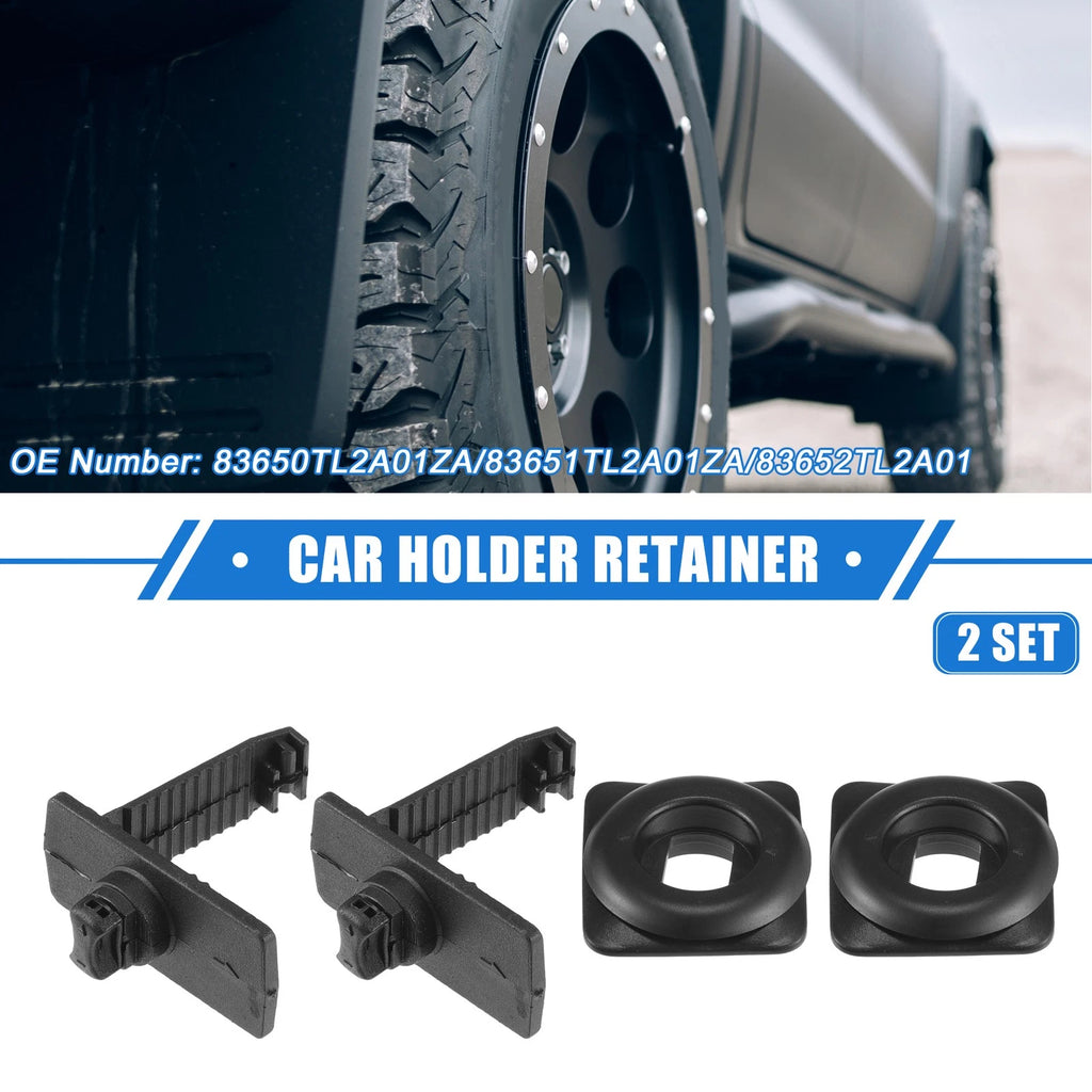 2 Kits Car Holder Retainer for Honda Acura (No. 83650TL2A01ZA/83651TL2A01ZA)