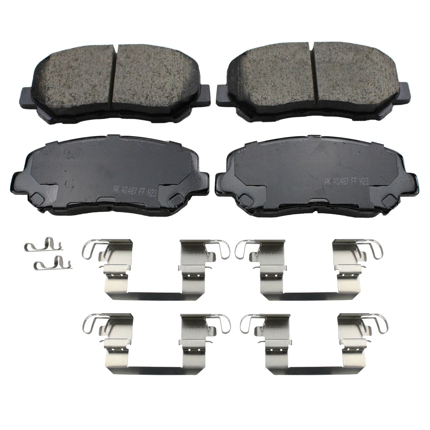 Set of 4 Akebono ProACT Ultra Premium Ceramic Front Brake Pads for 2013–2016 Dart Cherokee
