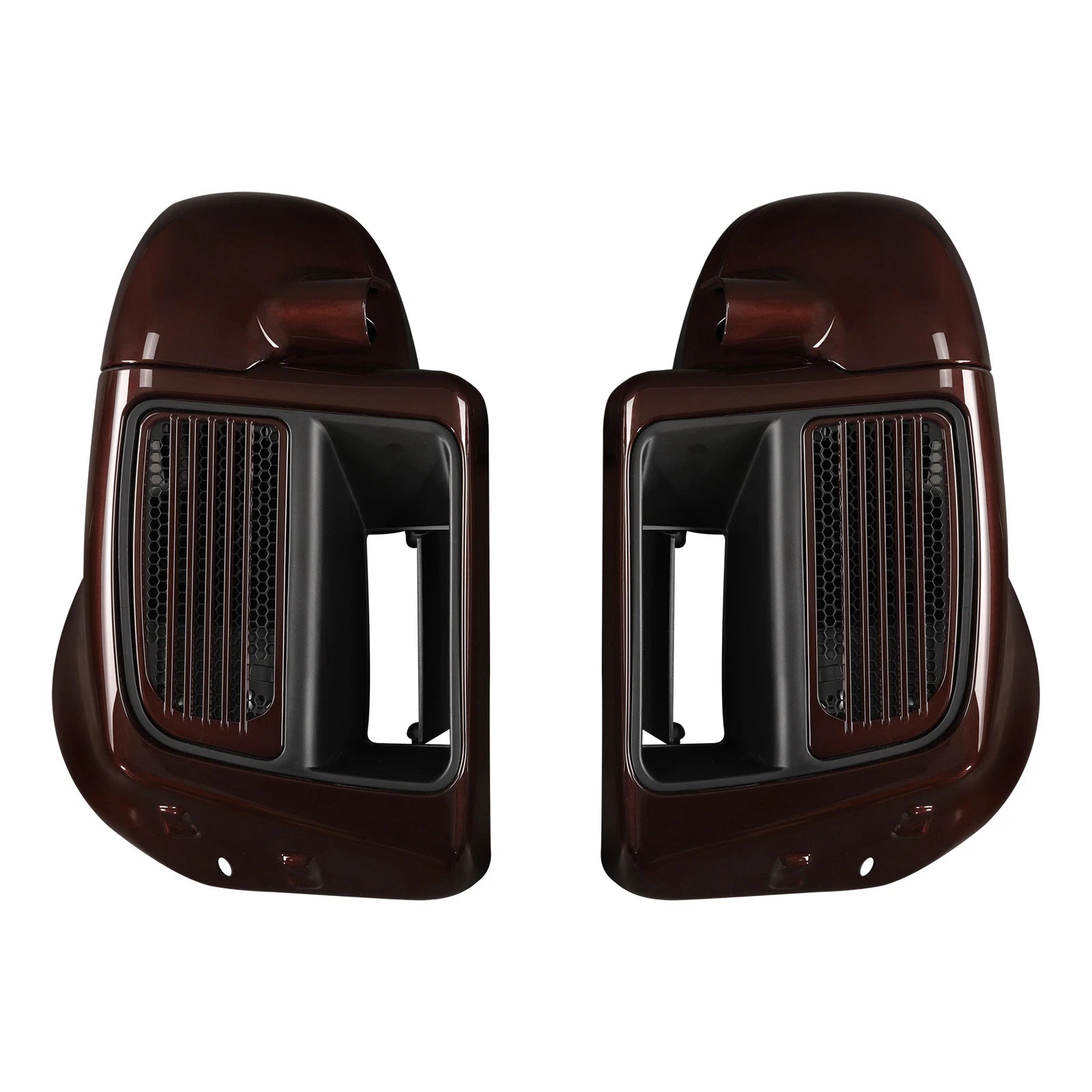 Lower Vented Fairings for Harley Touring (2014–2024) - Midnight Crimson