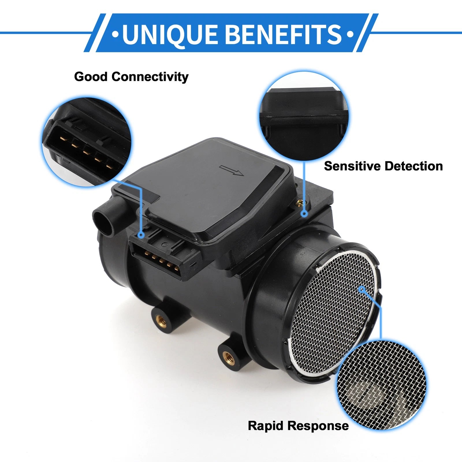 Mass Air Flow Sensor Assembly for Mazda B2600 B2600i MPV (1991–1994)