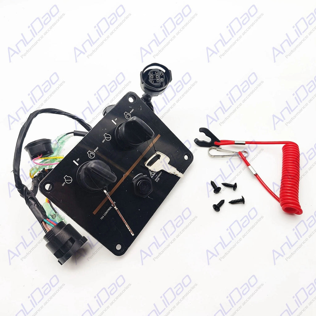 Dual Engine Key Switch Panel Assembly for Yamaha Outboard (6K1-82570-08-00)