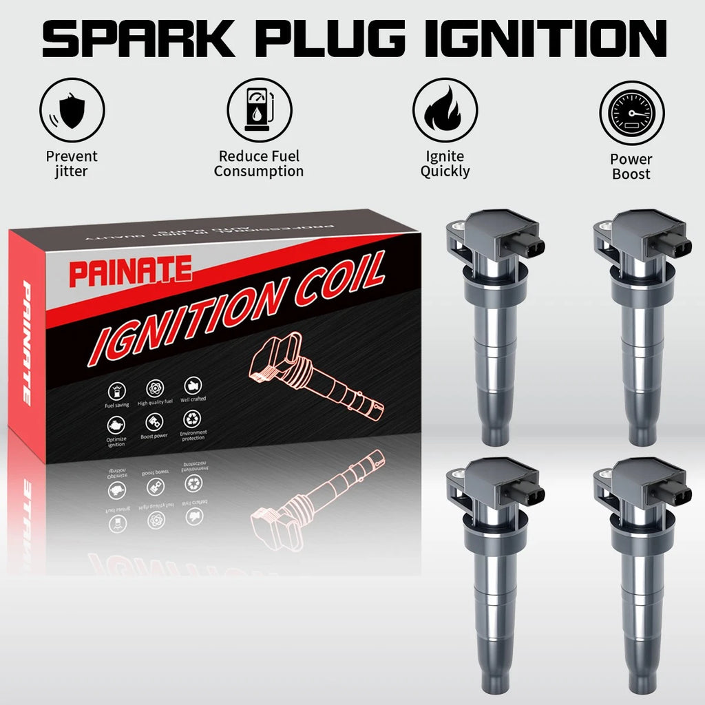 4X Ignition Coil for Hyundai Elantra Kia Soul Forte (2001–2017) 27300-2E000 UF651