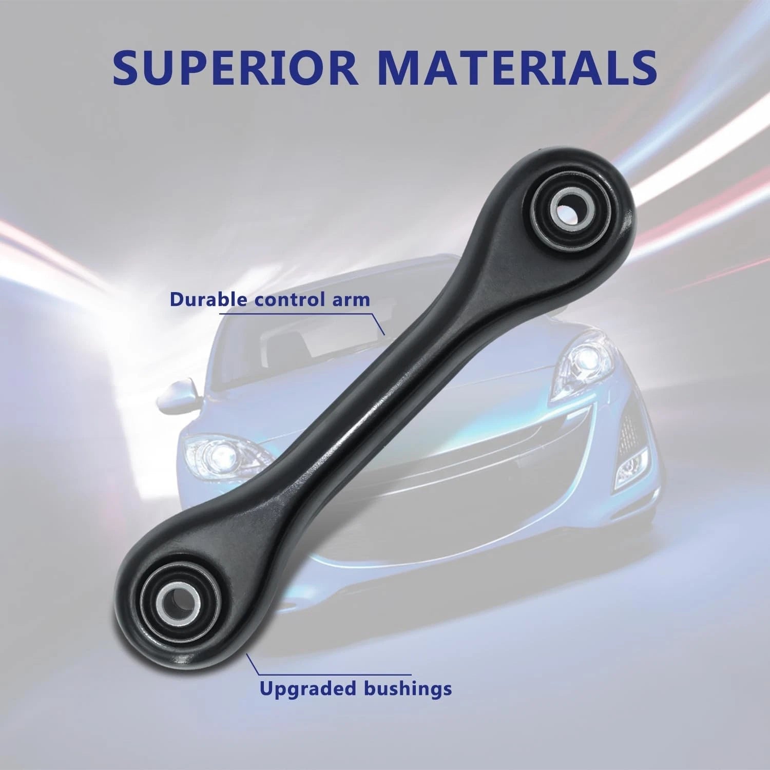 6Pcs Rear Upper Lower Suspension Control Arms Kit for Mazda 3 (2007–2013)