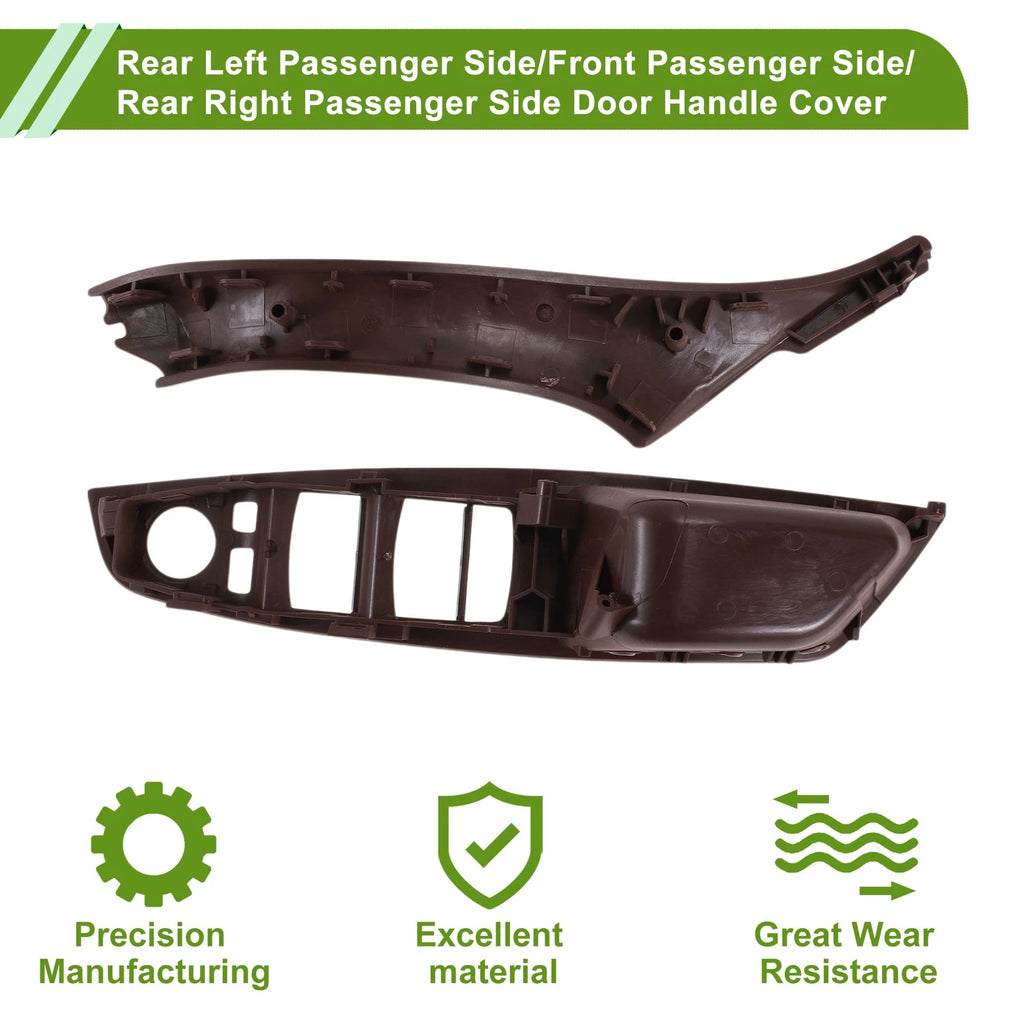 Door Panel Handle Pull Trim Cover for BMW 5 Series (2011–2016) Reddish Brown