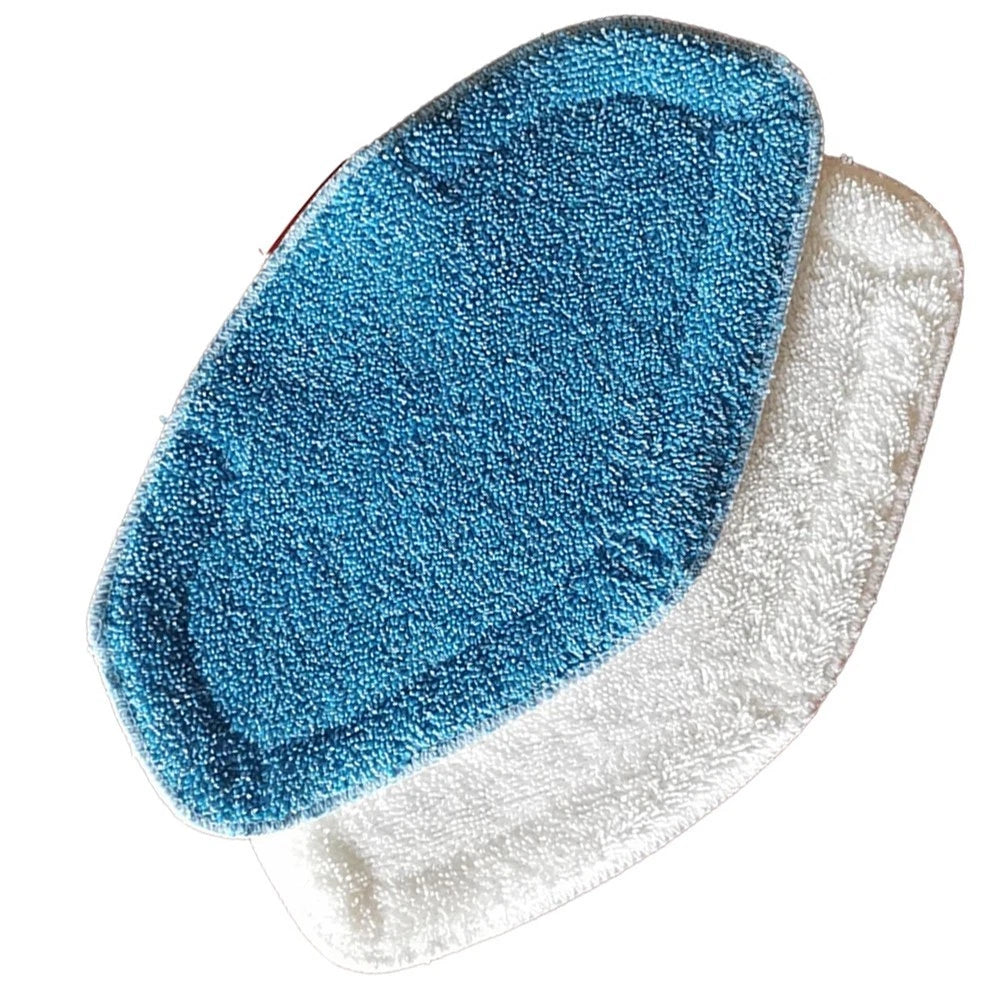 Microfiber Mop Cloths for Hoover Dual Steam Mop (Blue & White)