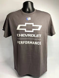Chevrolet Performance Gray T Shirt Script Logo w Bowtie Emblem (2010–2024)