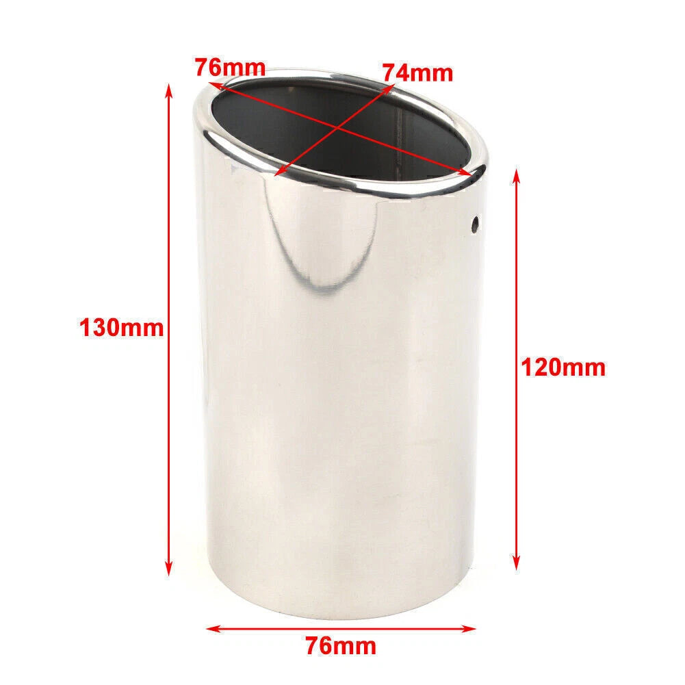Stainless Steel Rear Exhaust Pipe Tail Muffler Tip for Volvo S60 V60 XC60 (2011–2023)
