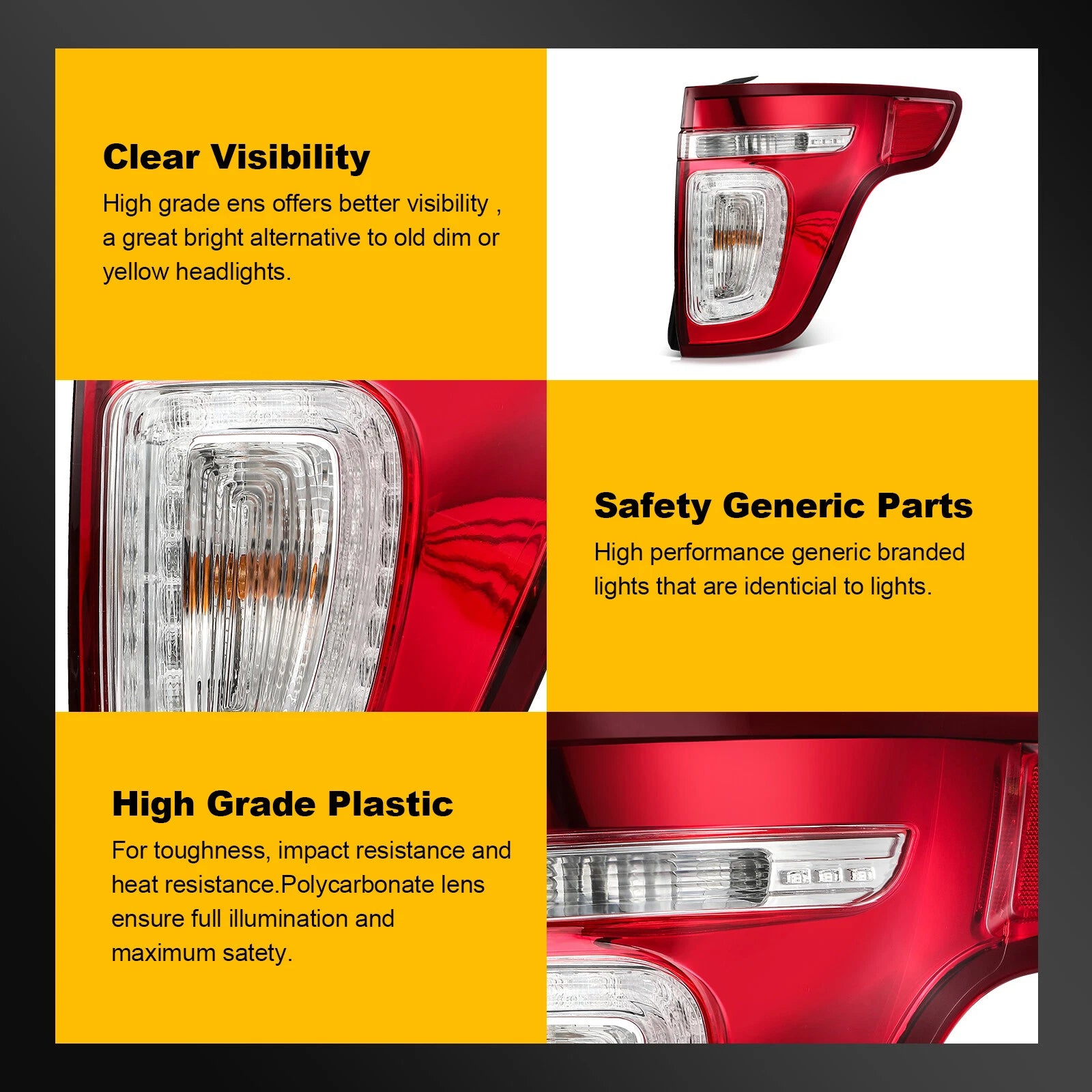 LED Tail Light Assembly for Ford Explorer (2011–2015) Right Side