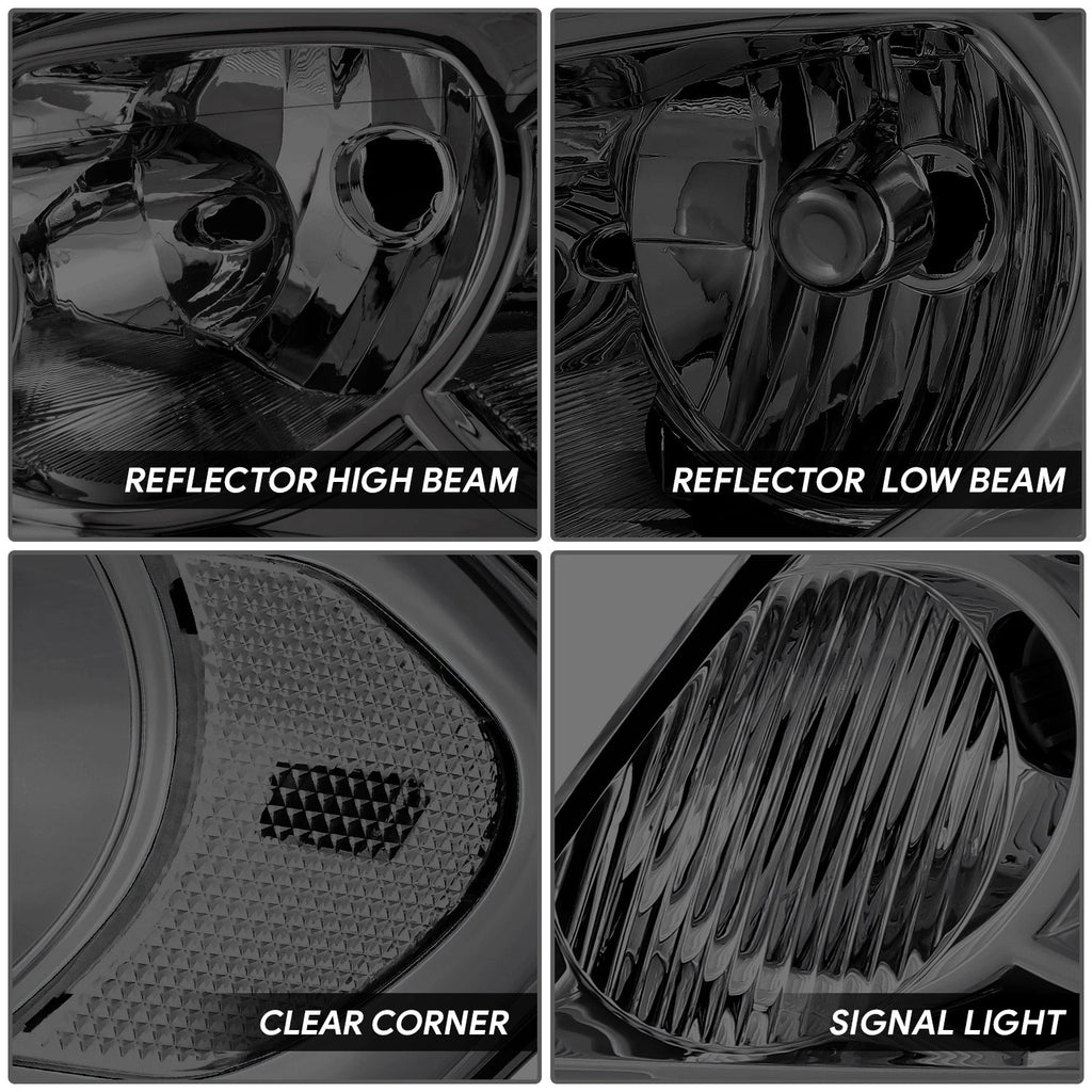 Smoked Lens Headlights for Chevy Impala Limited Monte Carlo (2006–2016)