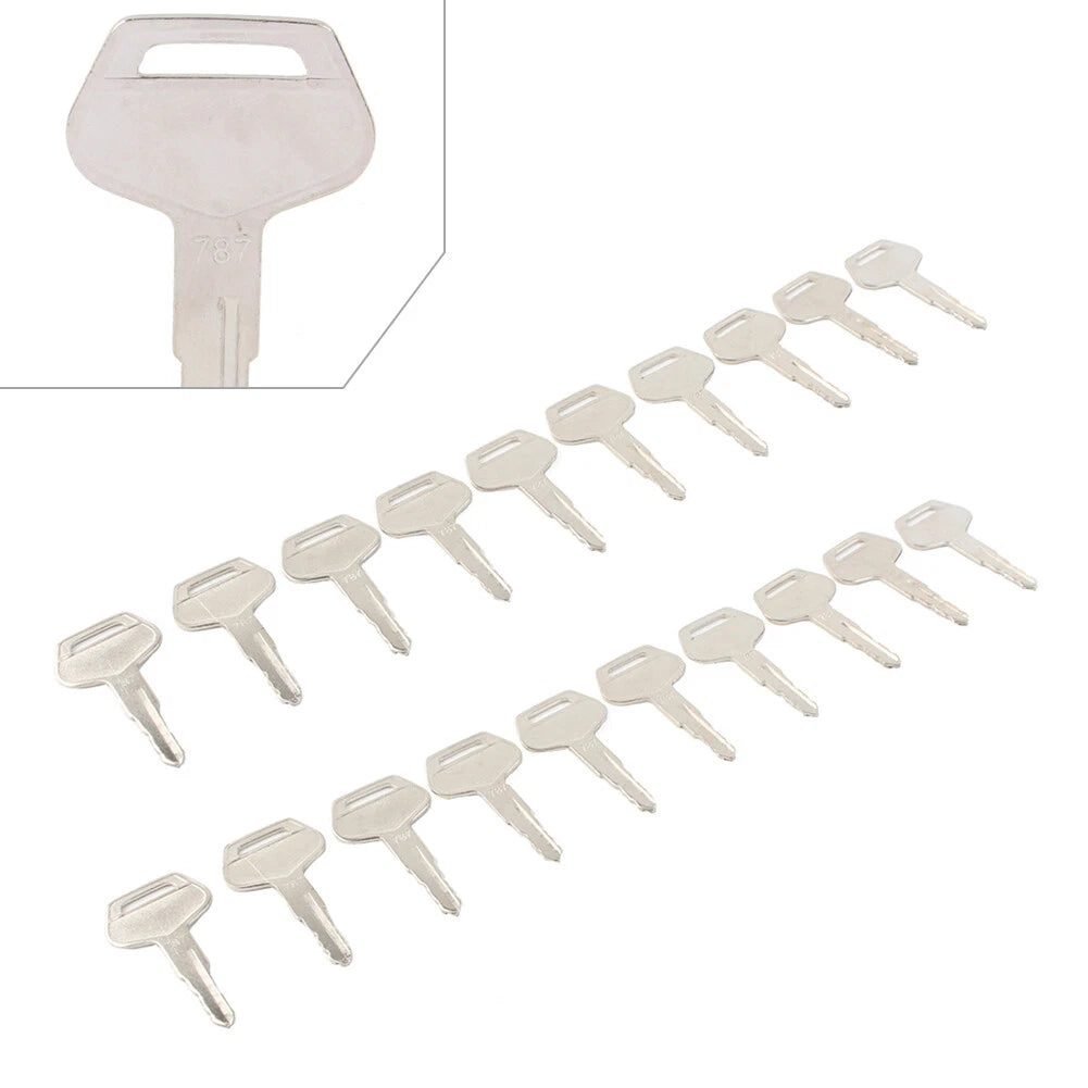 20 Pcs Ignition Keys 787 TR261434 for Komatsu Excavator (Model Specific)
