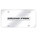 Chrome Name on Chrome License Plate - Officially Licensed for Pontiac Grand Prix