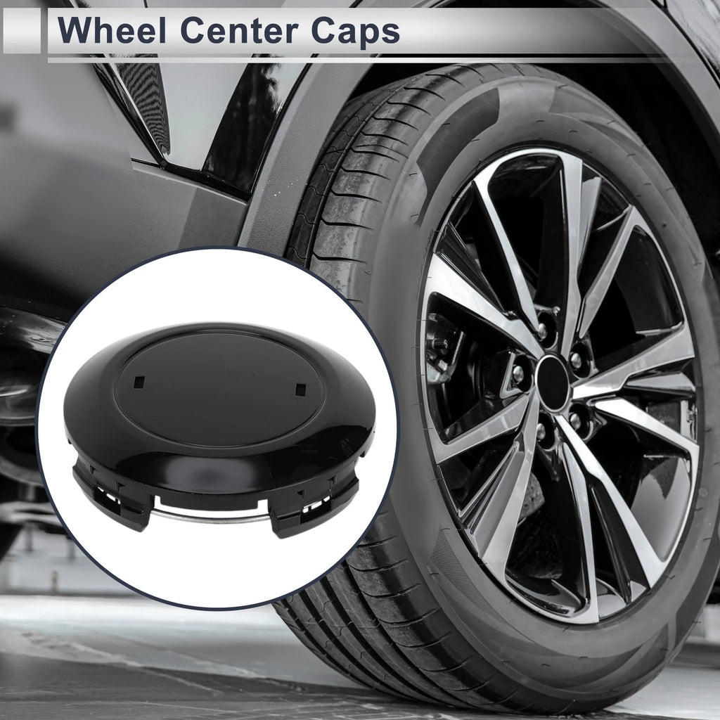 Wheel Center Caps No. 4260B60370 for Toyota Land Cruiser (2016–2021) Black Plastic