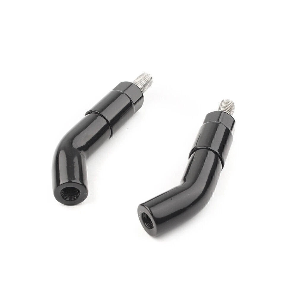 Mirror Stem Extenders for Harley Davidson Iron 1200 XL1200NS (2018–2019) Black