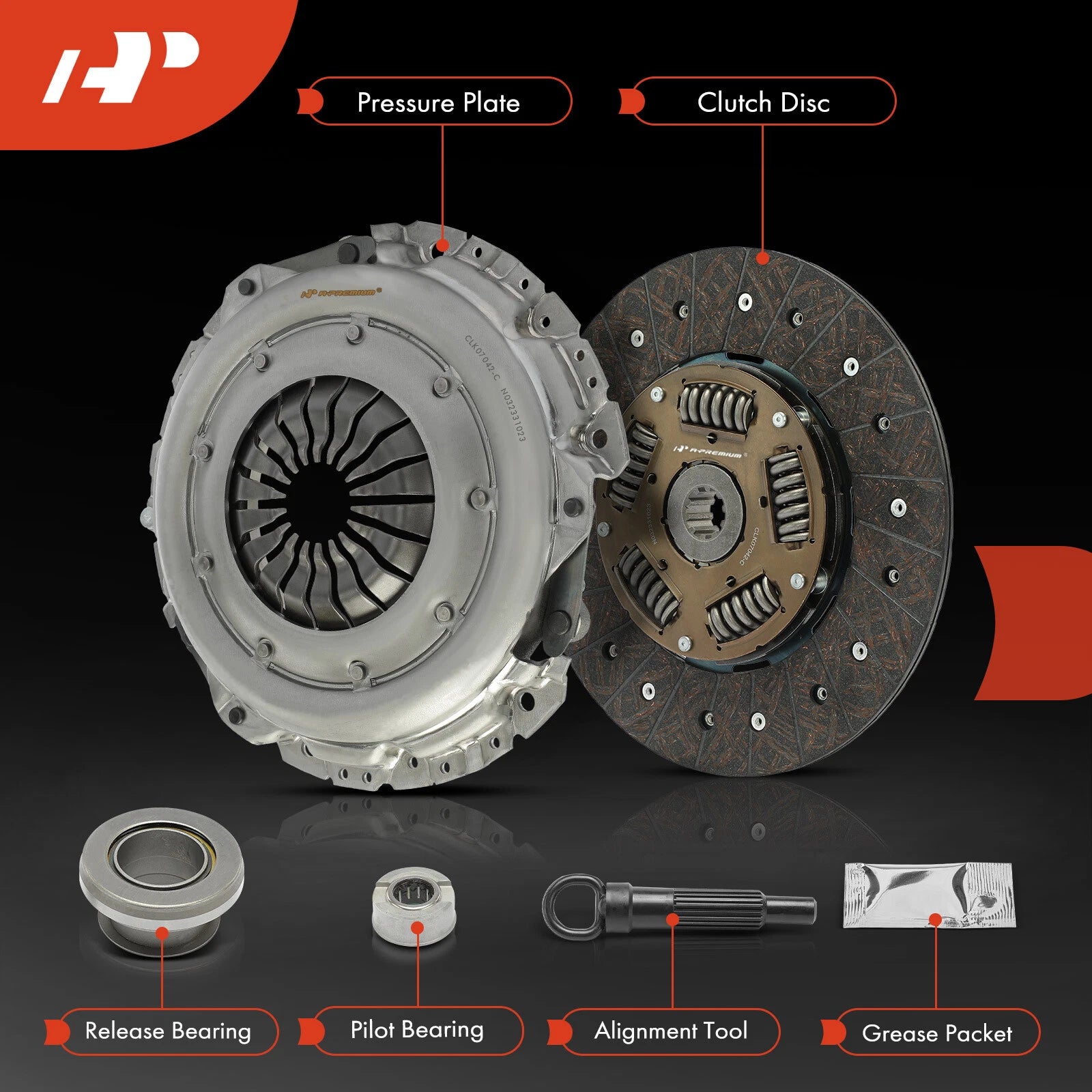 Clutch Kit for Ford Mustang 1986–2001, Mercury Capri 1986–1994
