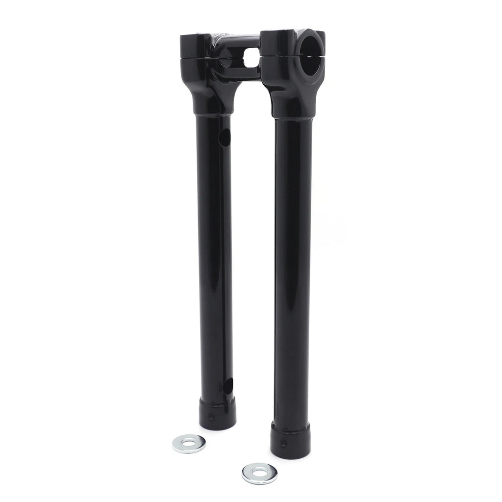 CNC Black Bolt-on 14" Riser Top Clamp for Harley Touring FLHR (1 1/4")