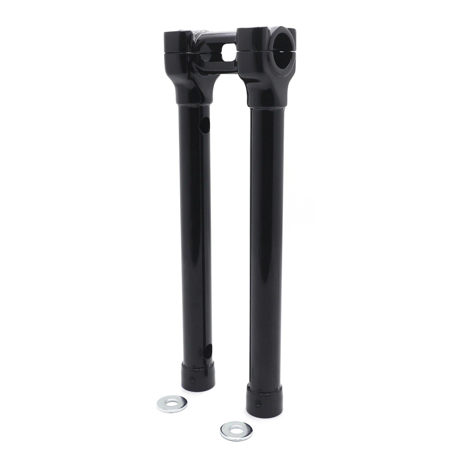 CNC Black Bolt-on 14" Riser Top Clamp for Harley Touring FLHR (1 1/4")