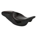 Black Driver Passenger Seat for Harley Touring CVO Street Glide (2009–2023)