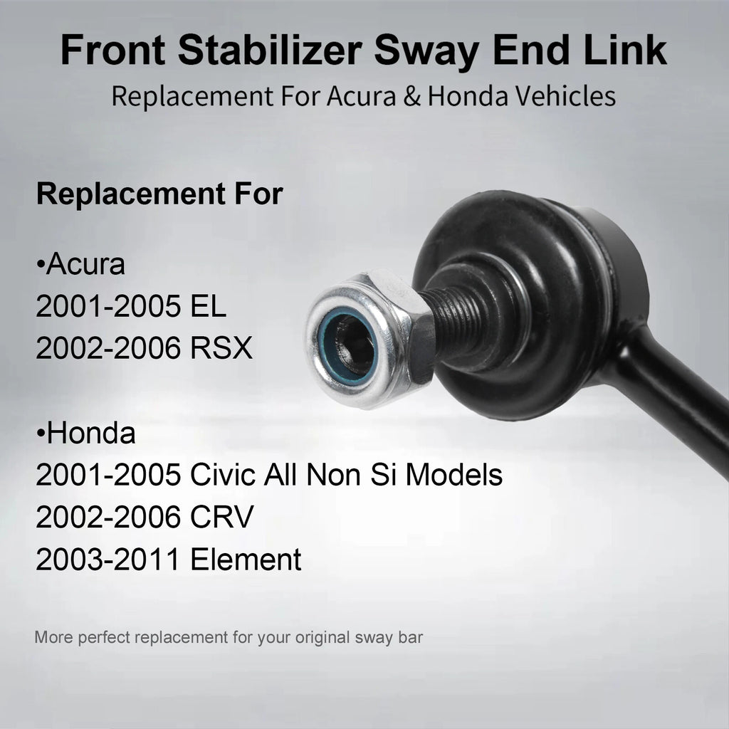 2X Front Stabilizer Sway Bar End Links for Honda Civic CR-V Acura EL RSX (2001–2011)