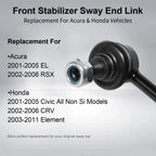 2X Front Stabilizer Sway Bar End Links for Honda Civic CR-V Acura EL RSX (2001–2011)