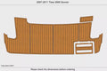 Swim Platform Pads for Tiara 3900 Sovran (2007–2011) - EVA Foam Teak Deck