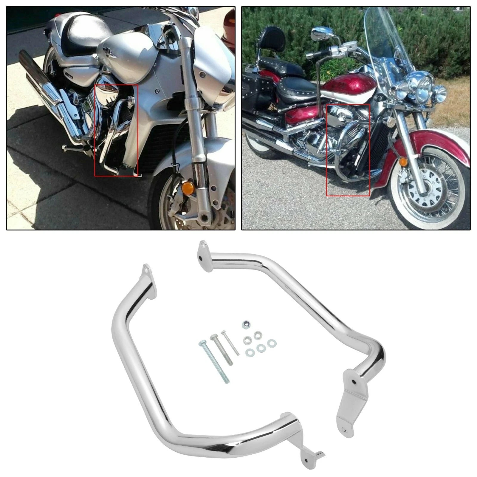 Engine Case Guard Crash Bar for Suzuki M109R Limited (2006–2024)