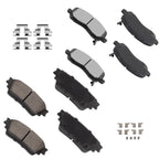 Front & Rear Brake Ceramic Pads for Mitsubishi Outlander (2019–2020)