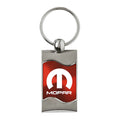 Red Rectangular Wave Keychain - Officially Licensed for Mopar Vehicles