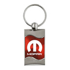 Red Rectangular Wave Keychain - Officially Licensed for Mopar Vehicles