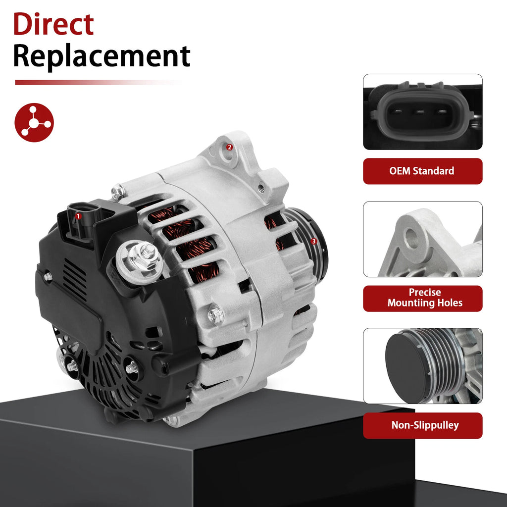 Alternator for Nissan Altima Sentra Rogue (2007-2009) 2.5L 110Amp
