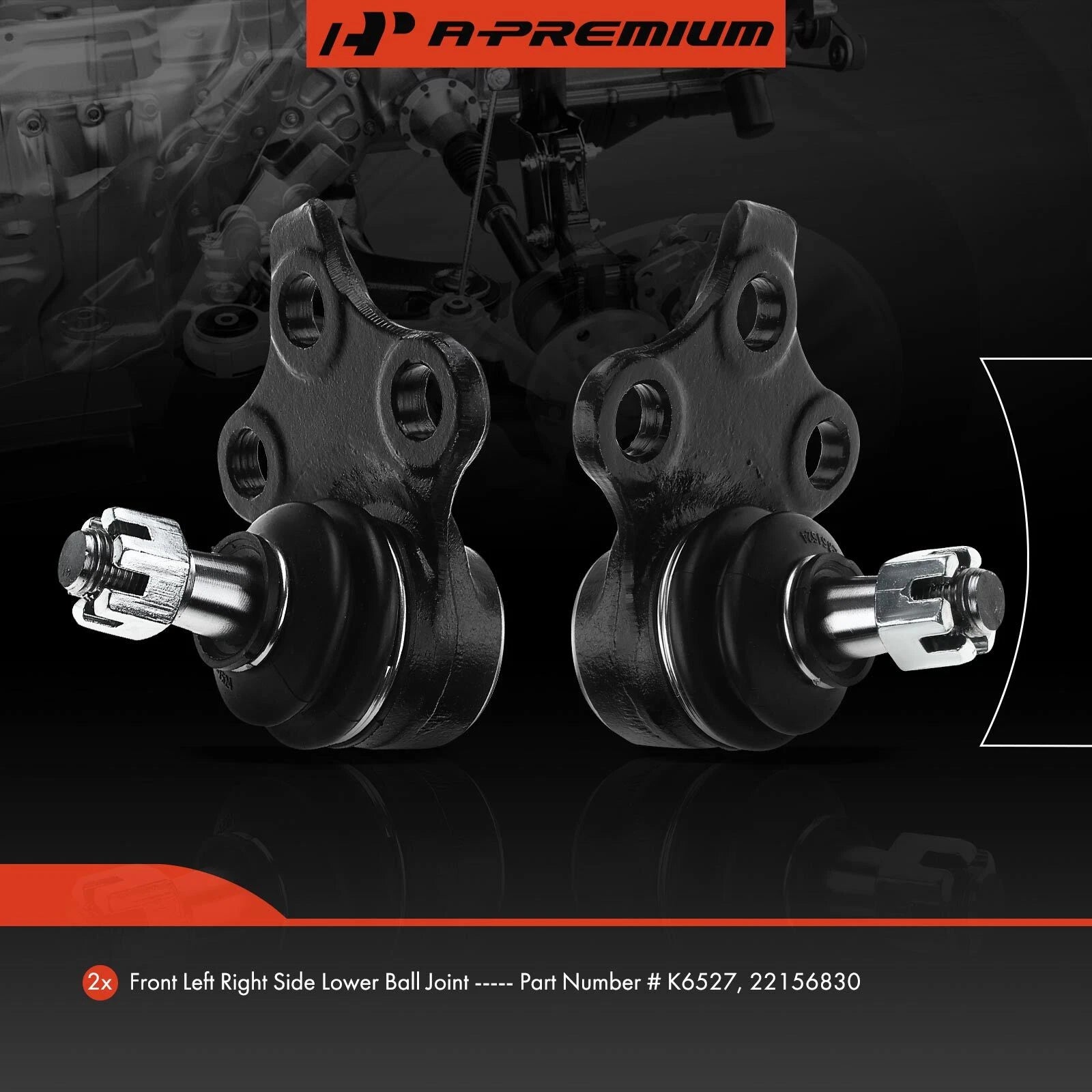2x Front Lower Ball Joint for Chevrolet Malibu (1997-2003)