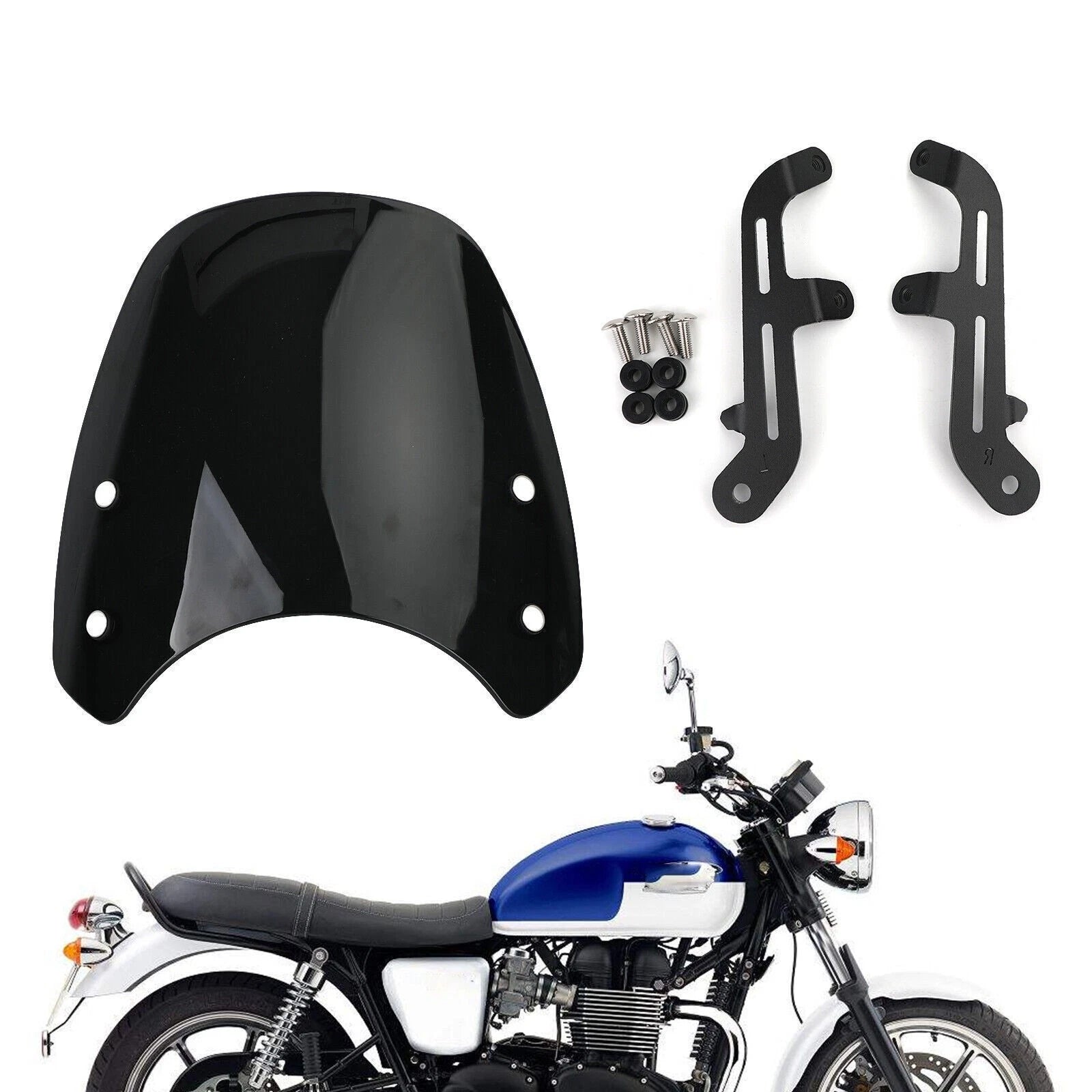ABS Plastic Windshield for Bonneville T100 T120 (2016–2023)