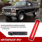 2X Red Lens Full LED Rear Side Marker Lights for Ford Bronco (1980–1996)