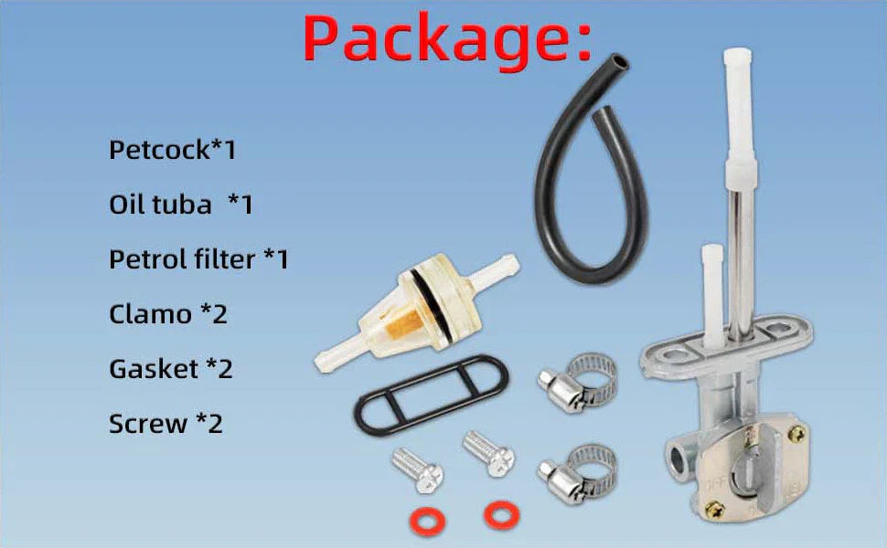Fuel Gas On Off Reserve Petcock Valve Switch for Yamaha YFM660R (2001–2005)
