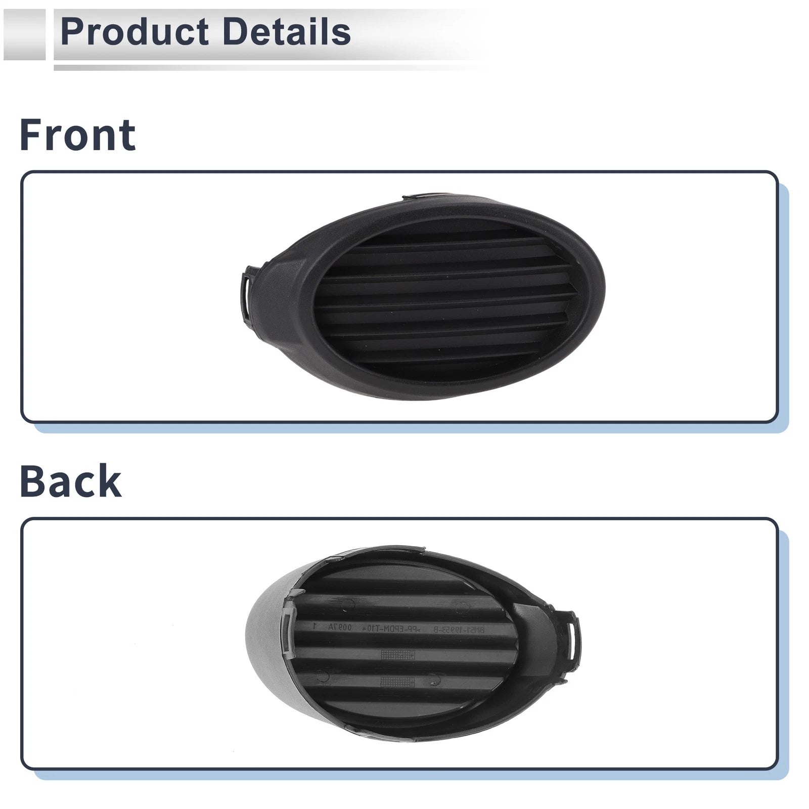 1 Pc Fog Light Grill for Ford Focus (2012–2014) No.BM5119952BC