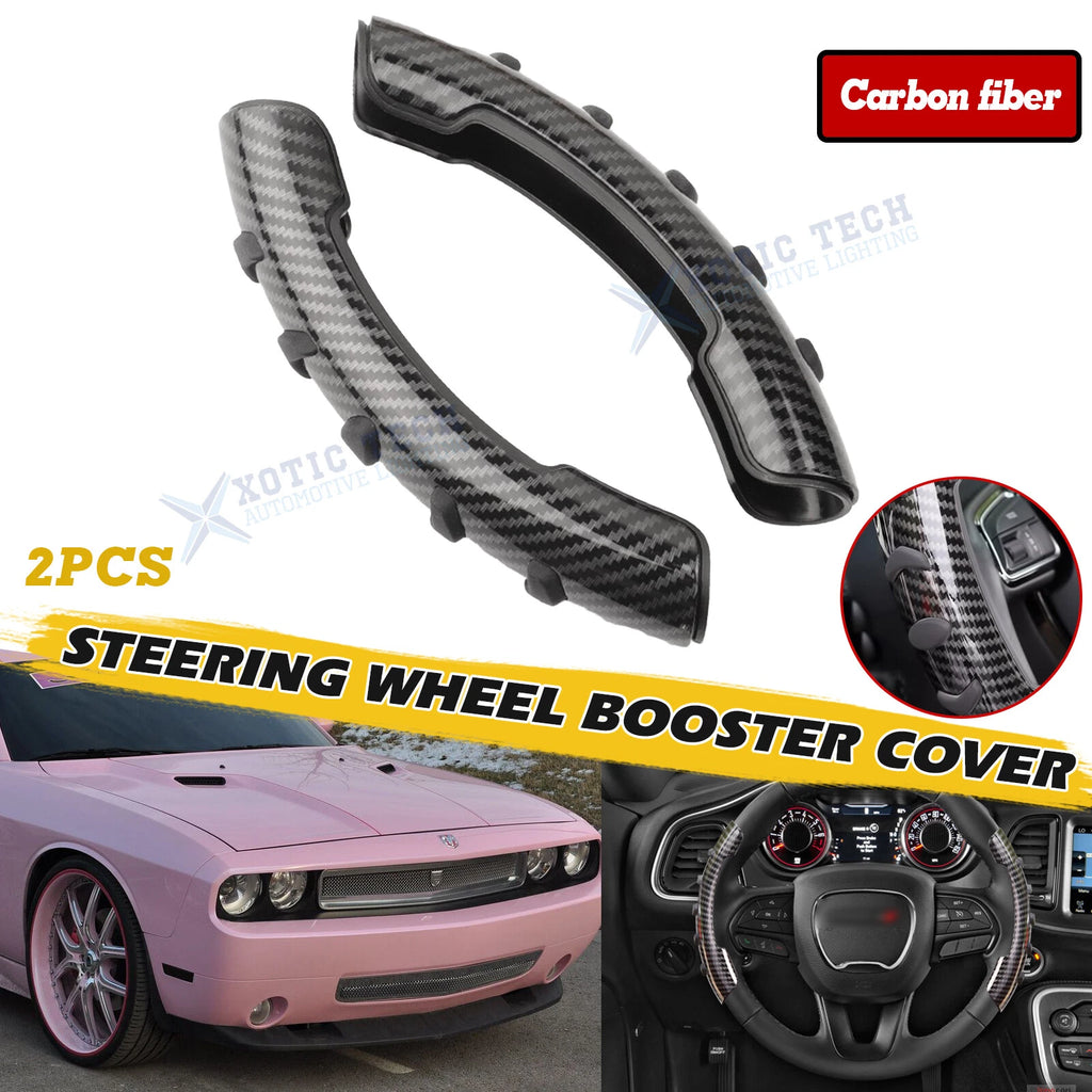 Steering Wheel Grip Touch Cover ABS Trim With Silicone Button Layer for Dodge (2011–2024)