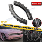 Steering Wheel Grip Touch Cover ABS Trim With Silicone Button Layer for Dodge (2011–2024)