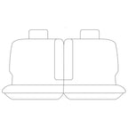 Tailor Made Black Neoprene Car Seat Covers for Nissan Patrol GU Wagon