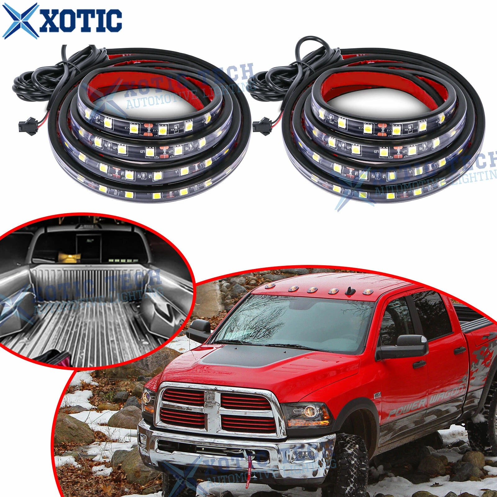 LED Strip Cargo Bed Work Light for Dodge Ram 1500 2500 (1998–2010)